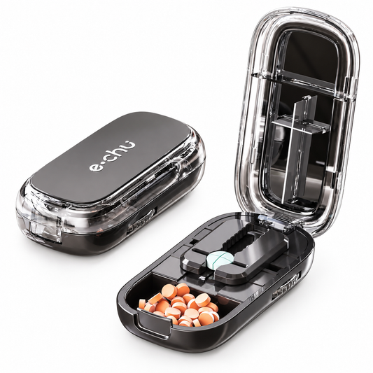 4-Section Pill Cutter with Storage | UNTIOR