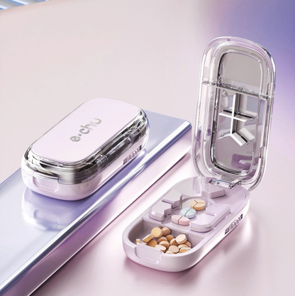 3-in-1 Multi-Cut Pill Splitter with Storage — 1/2, 1/3 & 1/4 Tablet Cutter | UNTIOR