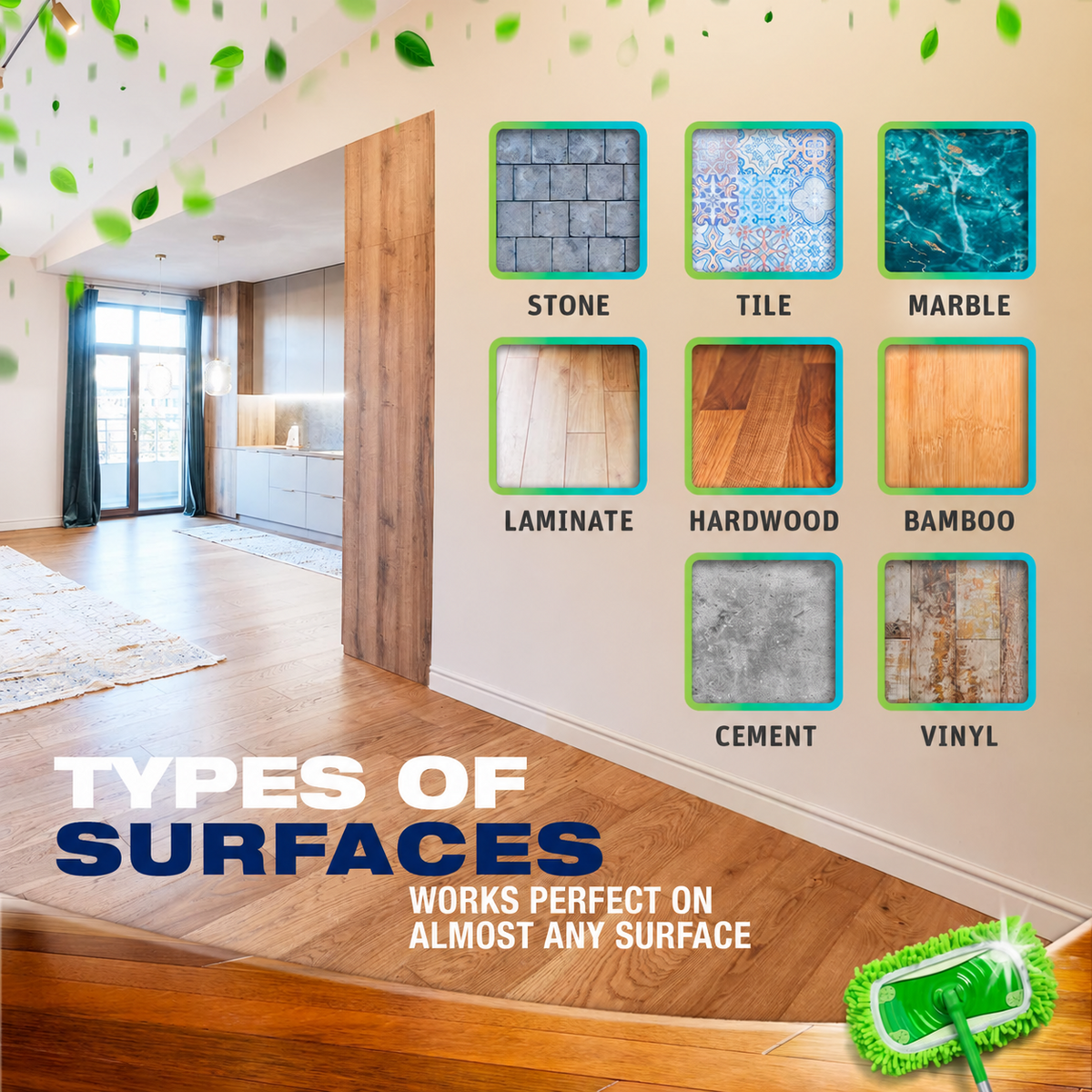 Chenille Microfiber Mop Pad Cover – Washable & Reusable Floor Cleaner | UNTIOR