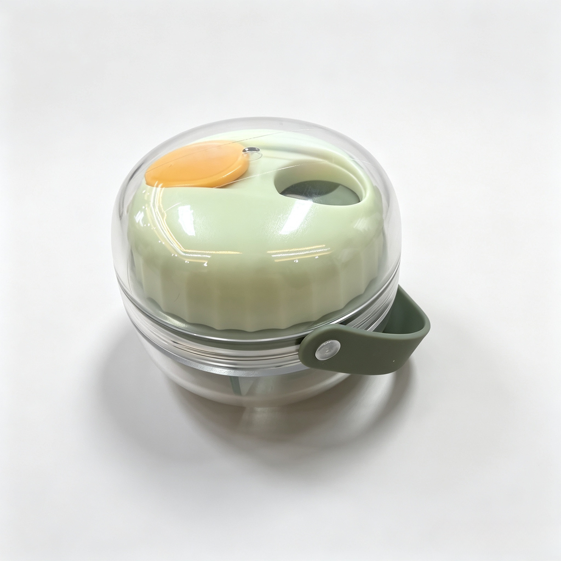 UNTIOR small size green pill case, mini sealed 4 compartment travel pill dispenser for purse