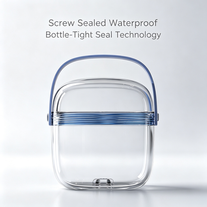 UNTIOR screw sealed waterproof pill case, bottle-tight seal airtight medication container